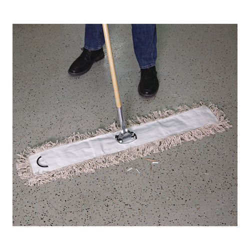 Image of Boardwalk® Mop Head, Dust, Cotton, 48 X 3, White