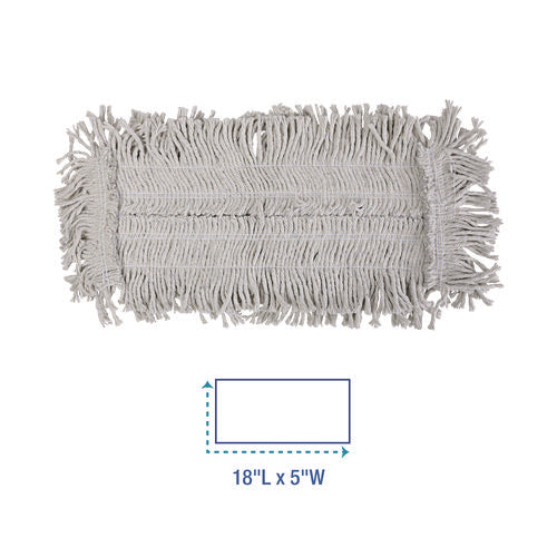 Image of Boardwalk® Disposable Dust Mop Head, Cotton, 18w X 5d