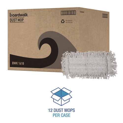 Image of Boardwalk® Disposable Dust Mop Head, Cotton, 18w X 5d