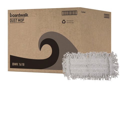 Image of Boardwalk® Disposable Dust Mop Head, Cotton, 18w X 5d