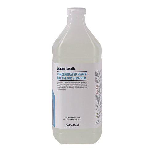 Image of Boardwalk® Concentrated Heavy-Duty Floor Stripper, Unscented, 1 gal Bottle, 4/Carton