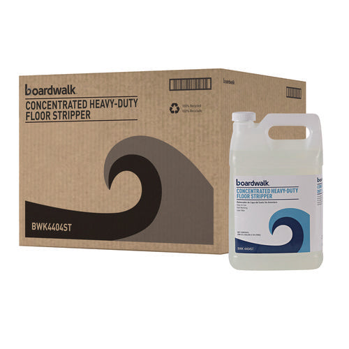Image of Boardwalk® Concentrated Heavy-Duty Floor Stripper, Unscented, 1 gal Bottle, 4/Carton