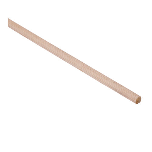 Image of Boardwalk® Cotton Deck Mop, #16 White Cotton Head, 50" Wood Handle, 12/Carton
