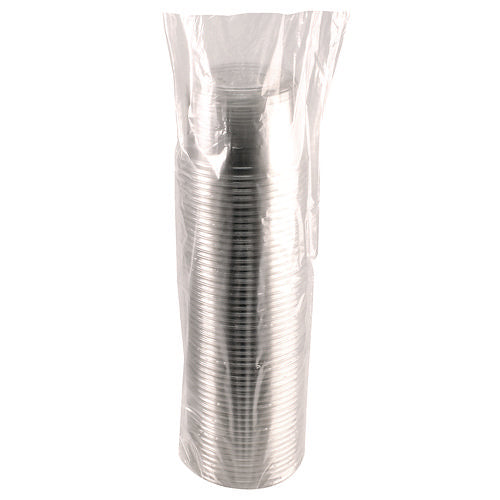 Image of Fabri-Kal® Recycleware Round Deli Container, 16 oz, 4.6" Diameter x 3" h, Clear, Plastic, 500/Carton