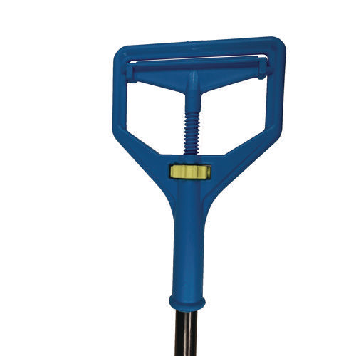 Image of Impact® Janitor Style Screw Clamp Mop Handle, Fiberglass, 64", Blue