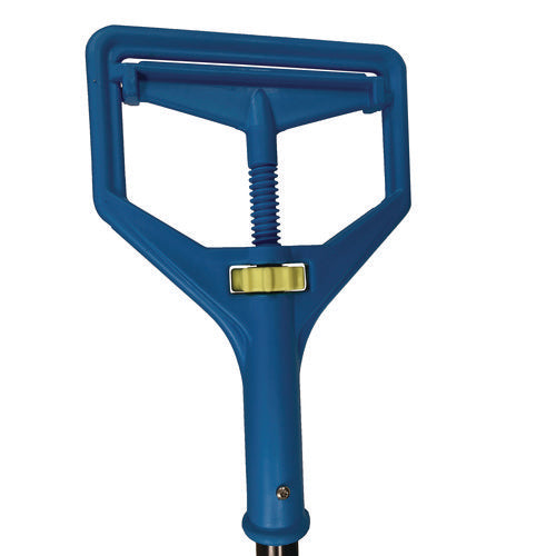 Image of Impact® Janitor Style Screw Clamp Mop Handle, Fiberglass, 64", Blue