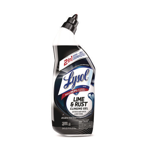 Image of LYSOL® Brand Disinfectant Toilet Bowl Cleaner w/Lime/Rust Remover, Atlantic Fresh, 24 oz