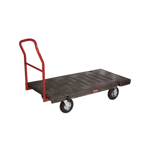 Image of Rubbermaid® Commercial Heavy-Duty Platform Truck Cart, 1,200 Lb Capacity, 24 X 48 Platform, Black
