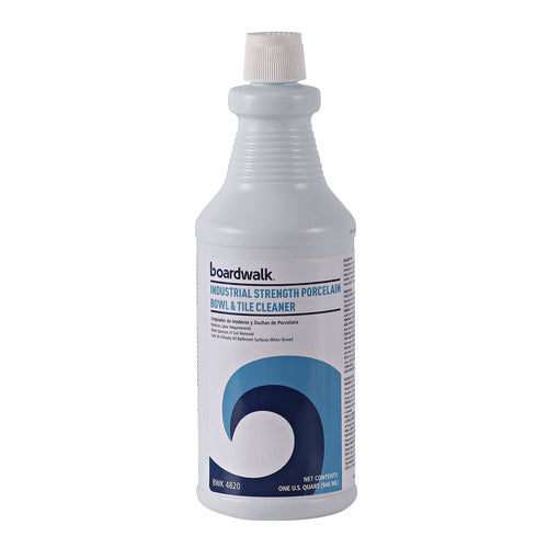 Image of Boardwalk® Industrial Strength RTU Porcelain Bowl and Tile Cleaner, Floral Scent, 32 oz Bottle, 12/Carton