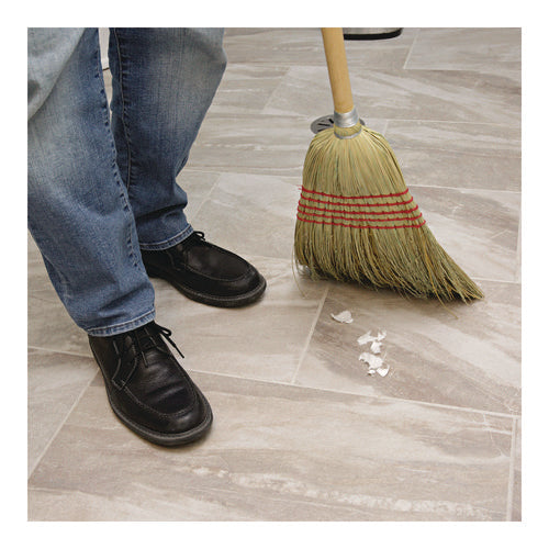 Image of Boardwalk® Corn/fiber Brooms, Corn/yucca Bristles, 53.5" Overall Length, Natural, 6/carton