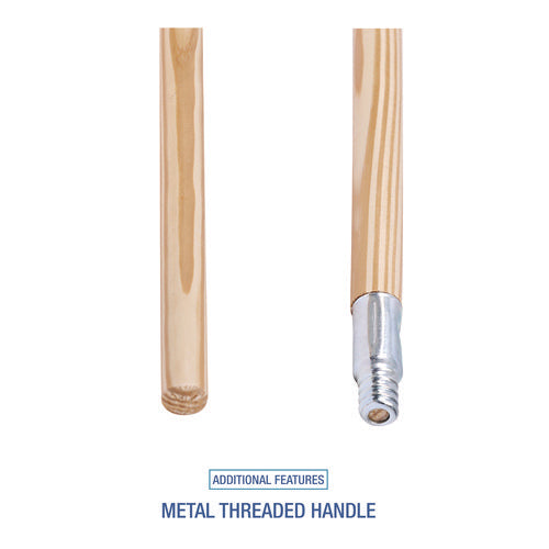 Image of Boardwalk® Cleaning Kit, Medium Blue Cotton/rayon/synthetic Head, 60" Natural/yellow Wood/metal Handle