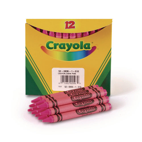 Image of Crayola® Bulk Crayons, Carnation Pink, 12/box