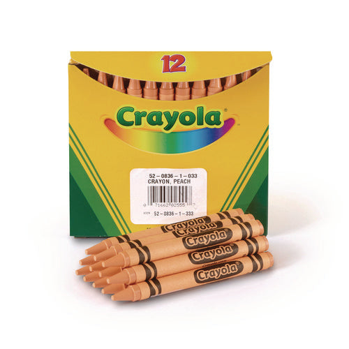 Image of Crayola® Bulk Crayons, Peach, 12/box