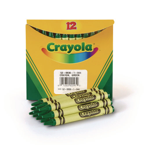 Image of Crayola® Bulk Crayons, Green, 12/box