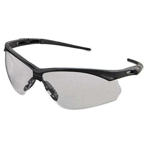 Image of KleenGuard V60 Nemesis Rx Reader Safety Glasses, Black Frame, Clear Lens, +2.5 Diopter Strength