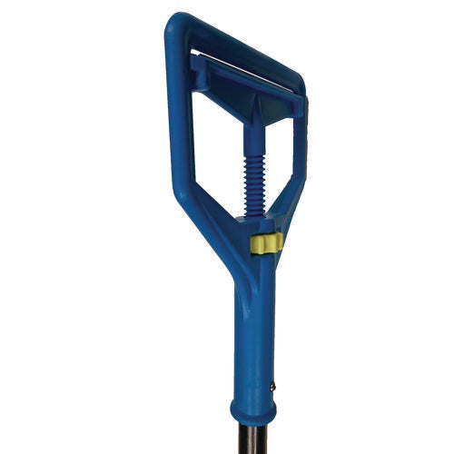 Image of Impact® Janitor Style Screw Clamp Mop Handle, Fiberglass, 64", Blue