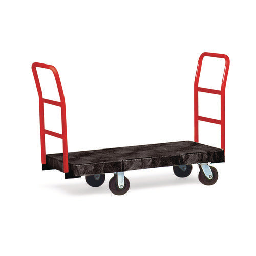 Image of Rubbermaid® Commercial Heavy-Duty Platform Truck Cart, 1,200 Lb Capacity, 24 X 48 Platform, Black