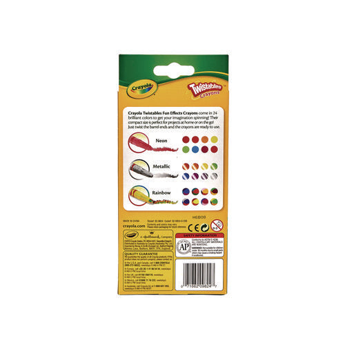 Image of Crayola® Twistables Mini Crayons, Fun Effects, Assorted, 24/Pack