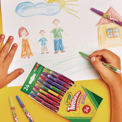 Image of Crayola® Twistables Mini Crayons, Fun Effects, Assorted, 24/Pack