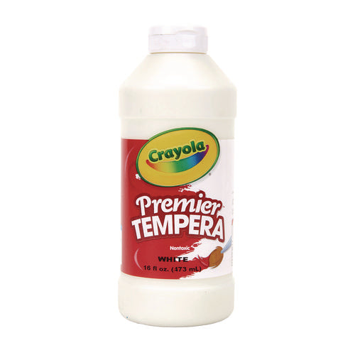 Image of Crayola® Premier Tempera Paint, White, 16 oz Bottle