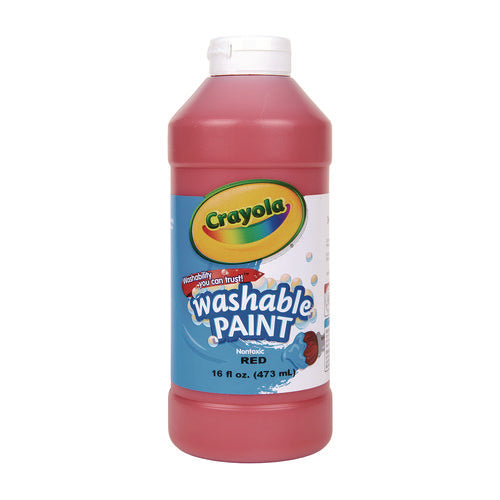 Image of Crayola® Washable Paint, Red, 16 Oz Bottle