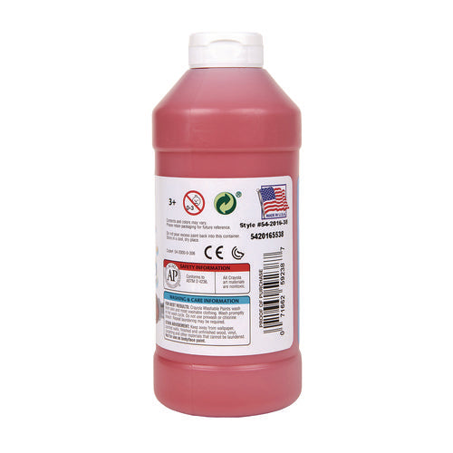 Image of Crayola® Washable Paint, Red, 16 Oz Bottle