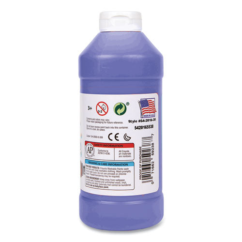 Image of Crayola® Washable Paint, Blue, 16 Oz Bottle