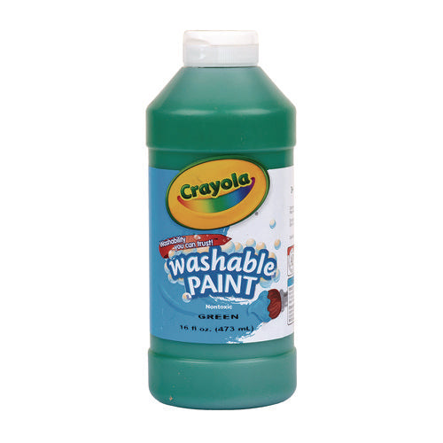 Image of Crayola® Washable Paint, Green, 16 Oz Bottle