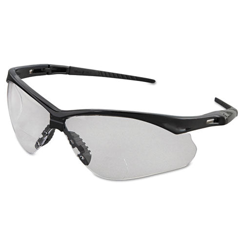 Image of KleenGuard V60 Nemesis Rx Reader Safety Glasses, Black Frame, Clear Lens, +2.0 Diopter Strength
