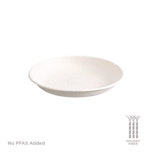 Image of Eco-Products® Vanguard Worldview Renewable and Compostable Sugarcane Take-Out Containers, 34.1 oz, 9 x 9 x 1.25, White, 400/Carton