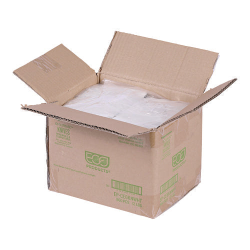 Image of Eco-Products® Cutlery for Cutlerease Dispensing System, Knife, Plastic, White, 960/Carton