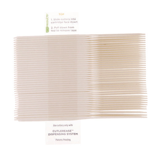 Image of Eco-Products® Cutlery for Cutlerease Dispensing System, Knife, Plastic, White, 960/Carton