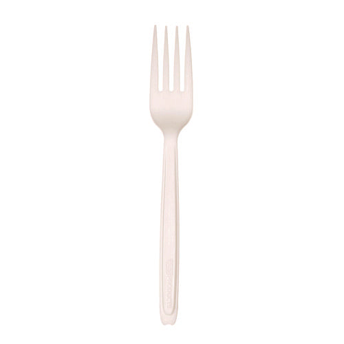 Image of Eco-Products® Cutlery for Cutlerease Dispensing System, Fork, Plastic, White, 960/Carton