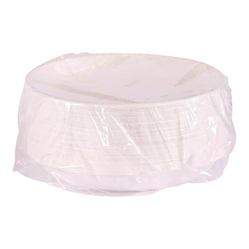 Image of Eco-Products® Vanguard Worldview Renewable and Compostable Sugarcane Take-Out Containers, 34.1 oz, 9 x 9 x 1.25, White, 400/Carton