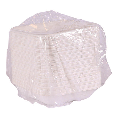 Image of Eco-Products® Vanguard Worldview Renewable and Compostable Sugarcane Takeout Containers, 9.9 oz, 5 x 5 x 1, White, 800/Carton