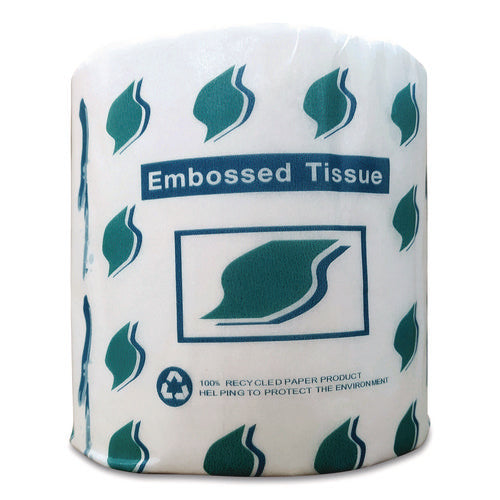 Image of GEN Small Roll Bath Tissue, Septic Safe, 1-Ply, White, 1,000 Sheets/Roll, 96 Rolls/Carton