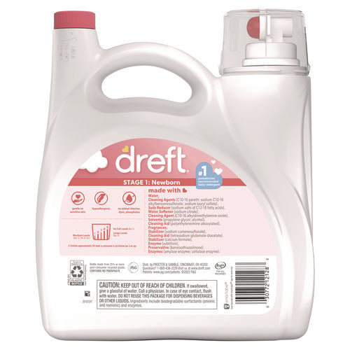 Image of Dreft® Ultra Laundry Detergent, Baby Powder Scent, 150 oz Bottle, 4/Carton
