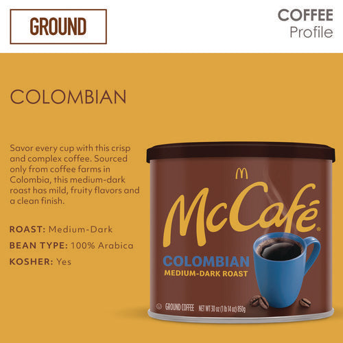 Image of McCafe® Ground Coffee, Colombian, 30 oz Can