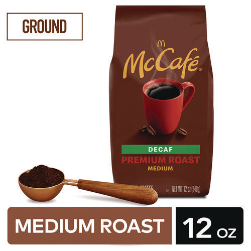 Image of McCafe® Ground Coffee, Premium Roast Decaf, 12 oz Bag