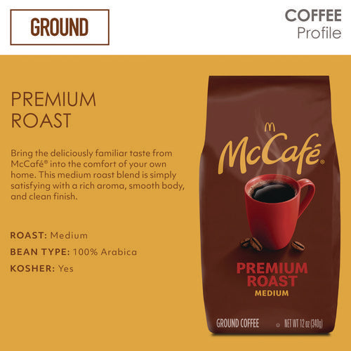 Image of McCafe® Ground Coffee, Premium Roast, 12 oz Bag