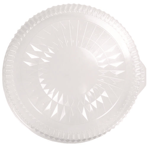 Image of HFA® Plastic Dome Lids, Embossed, Fits 4012/4013, 12" Diameter, Clear, 25/Carton