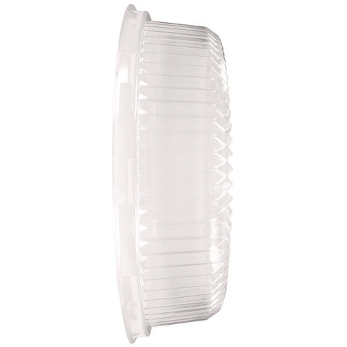 Image of HFA® Plastic Dome Lids, Embossed, Fits 4012/4013, 12" Diameter, Clear, 25/Carton