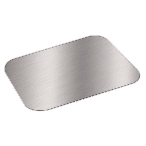 Image of HFA® Foil Laminated Board Lid for Take Out Containers, 6.25 x 8.37, White/Silver, Paper, 500/Carton