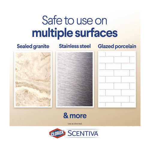 Image of Clorox® Scentiva Bleach Free Cleaning Wipes, 7.75 x 7, Tuscan Lavender and Jasmine, 75/Canister