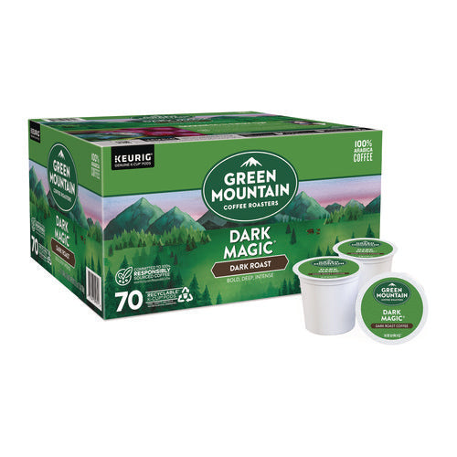 Image of Green Mountain Coffee® Dark Magic Extra Bold Coffee K-Cups, Regular, 70/Box