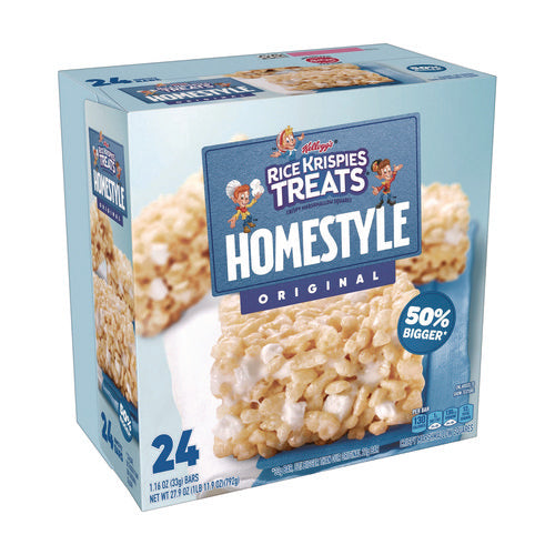 Image of Kellogg's® Rice Krispies Treats Homestyle Original Cereal Bar, 1.16 Bar, 24/Box