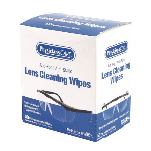 Image of PhysiciansCare® Lens Cleaning Wipe, 50/Box