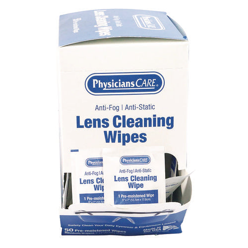 Image of PhysiciansCare® Lens Cleaning Wipe, 50/Box