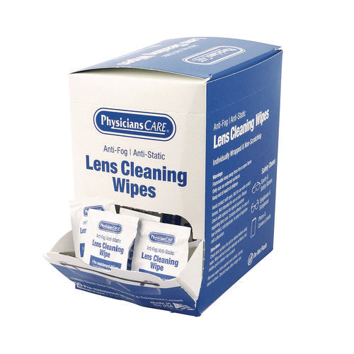 Image of PhysiciansCare® Lens Cleaning Wipe, 50/Box
