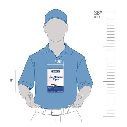 Image of PhysiciansCare® Lens Cleaning Wipe, 100/Box